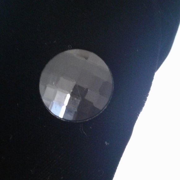 Kenar vintage 80's black velvet fitted blazer double breasted Made in Hong Kong - Picture 6 of 12